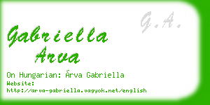 gabriella arva business card